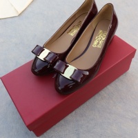 $96.00 USD Salvatore Ferragamo Flat Shoes For Women #1099067