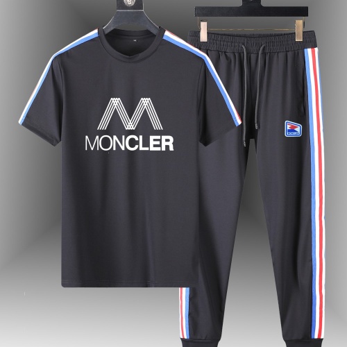 Moncler Tracksuits Short Sleeved For Men #1101004 $82.00 USD, Wholesale Replica Moncler Tracksuits