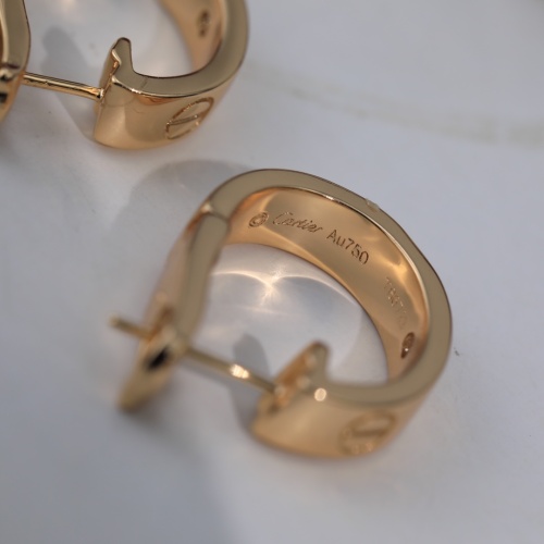 Replica Cartier Earrings For Women #1101158 $32.00 USD for Wholesale