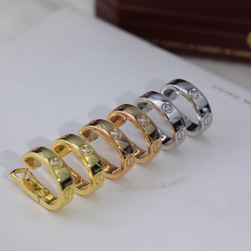 Replica Cartier Earrings For Women #1101159 $32.00 USD for Wholesale