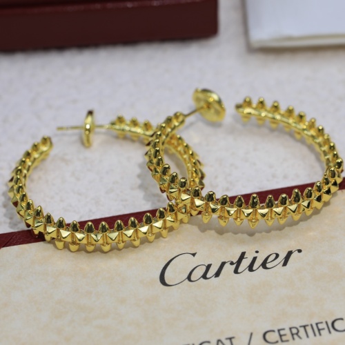 Replica Cartier Earrings For Women #1101171 $52.00 USD for Wholesale