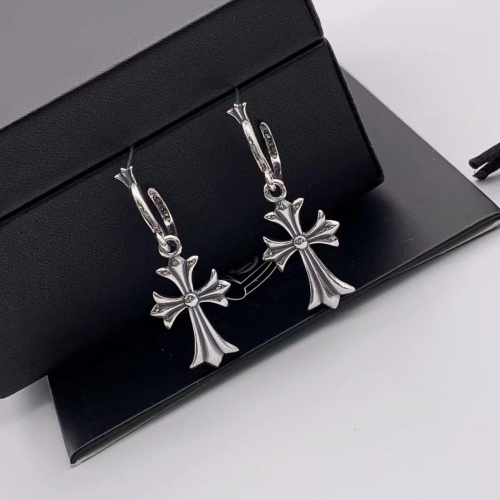 Replica Chrome Hearts Earrings For Women #1101505 $32.00 USD for Wholesale