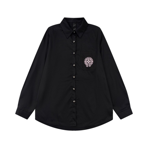 Replica Chrome Hearts Shirts Long Sleeved For Unisex #1101658 $45.00 USD for Wholesale