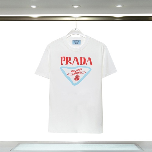Prada T-Shirts Short Sleeved For Unisex #1101705 $32.00 USD, Wholesale Replica Prada T-Shirts