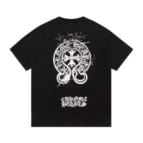 Chrome Hearts T-Shirts Short Sleeved For Unisex #1101808 $45.00 USD, Wholesale Replica Chrome Hearts T-Shirts