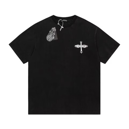 Replica Chrome Hearts T-Shirts Short Sleeved For Unisex #1101808 $45.00 USD for Wholesale