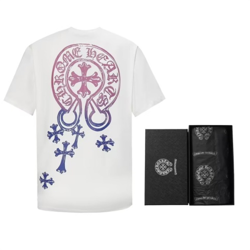 Chrome Hearts T-Shirts Short Sleeved For Unisex #1101825 $48.00 USD, Wholesale Replica Chrome Hearts T-Shirts