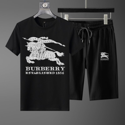 Burberry Tracksuits Short Sleeved For Men #1101852 $52.00 USD, Wholesale Replica Burberry Tracksuits