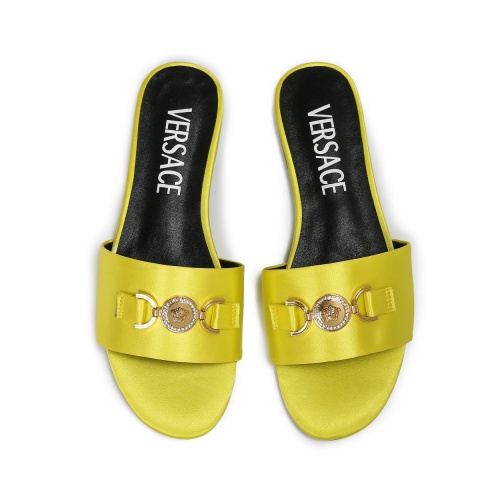 Replica Versace Slippers For Women #1101857 $82.00 USD for Wholesale