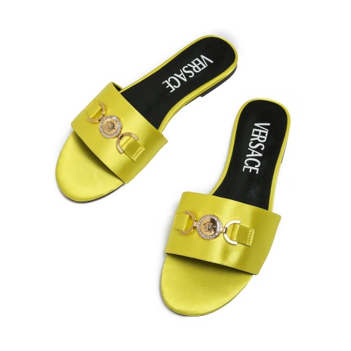 Replica Versace Slippers For Women #1101857 $82.00 USD for Wholesale