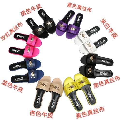 Replica Versace Slippers For Women #1101859 $82.00 USD for Wholesale