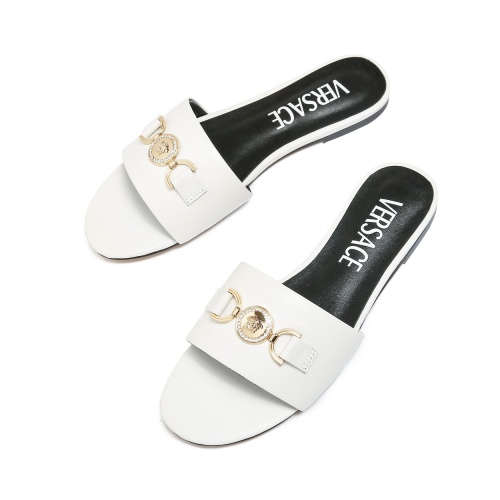Replica Versace Slippers For Women #1101861 $82.00 USD for Wholesale