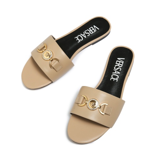 Replica Versace Slippers For Women #1101862 $82.00 USD for Wholesale