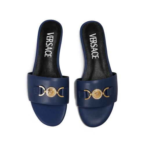 Replica Versace Slippers For Women #1101863 $82.00 USD for Wholesale