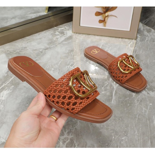 Replica Valentino Slippers For Women #1101907 $64.00 USD for Wholesale