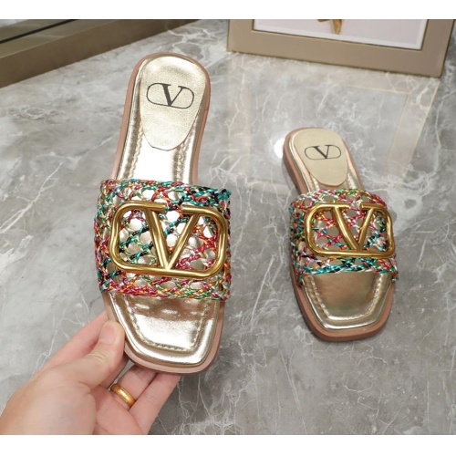 Replica Valentino Slippers For Women #1101908 $64.00 USD for Wholesale