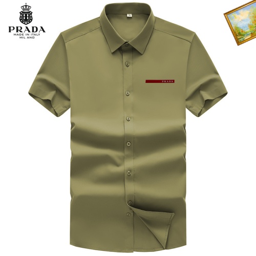 Prada Shirts Short Sleeved For Men #1101945 $38.00 USD, Wholesale Replica Prada Shirts