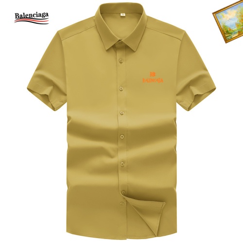 Balenciaga Shirts Short Sleeved For Men #1102155 $38.00 USD, Wholesale Replica Balenciaga Shirts