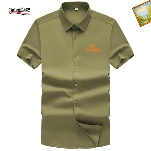 Balenciaga Shirts Short Sleeved For Men #1102156 $38.00 USD, Wholesale Replica Balenciaga Shirts