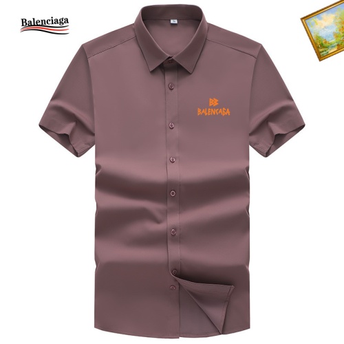 Balenciaga Shirts Short Sleeved For Men #1102157 $38.00 USD, Wholesale Replica Balenciaga Shirts