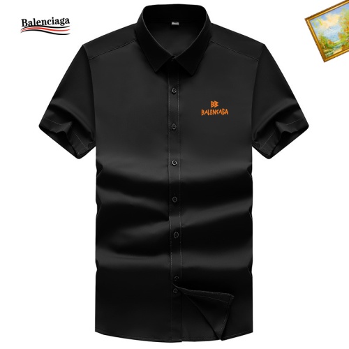 Balenciaga Shirts Short Sleeved For Men #1102158 $38.00 USD, Wholesale Replica Balenciaga Shirts