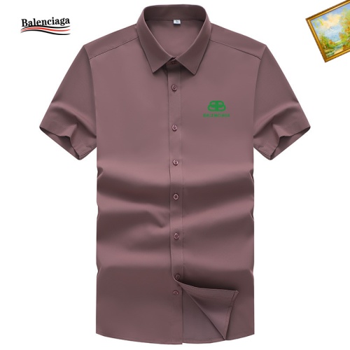 Balenciaga Shirts Short Sleeved For Men #1102265 $38.00 USD, Wholesale Replica Balenciaga Shirts