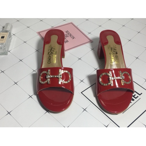 Replica Salvatore Ferragamo Slippers For Women #1102276 $82.00 USD for Wholesale