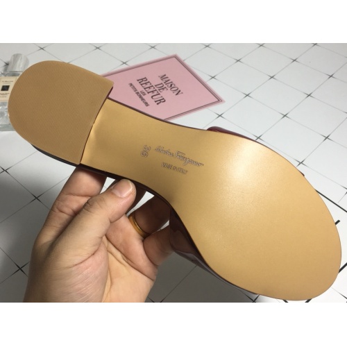 Replica Salvatore Ferragamo Slippers For Women #1102277 $82.00 USD for Wholesale