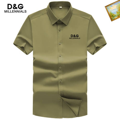 Dolce &amp; Gabbana D&amp;G Shirts Short Sleeved For Men #1102285 $38.00 USD, Wholesale Replica Dolce &amp; Gabbana D&amp;G Shirts