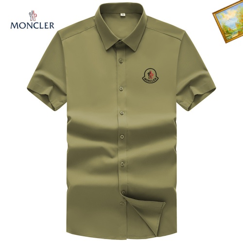 Moncler Shirts Short Sleeved For Men #1102406 $38.00 USD, Wholesale Replica Moncler Shirts