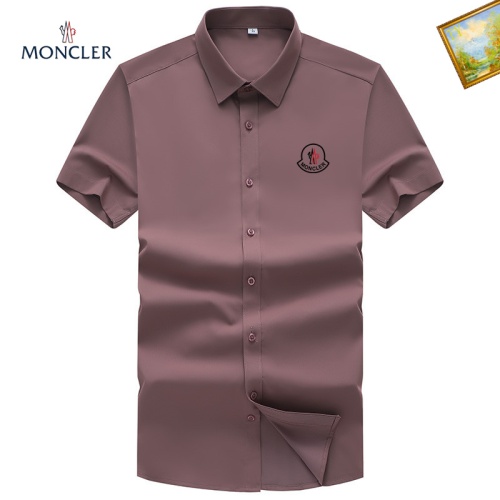 Moncler Shirts Short Sleeved For Men #1102407 $38.00 USD, Wholesale Replica Moncler Shirts