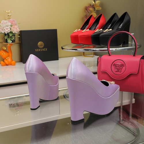 Replica Versace High-Heeled Shoes For Women #1102410 $130.00 USD for Wholesale