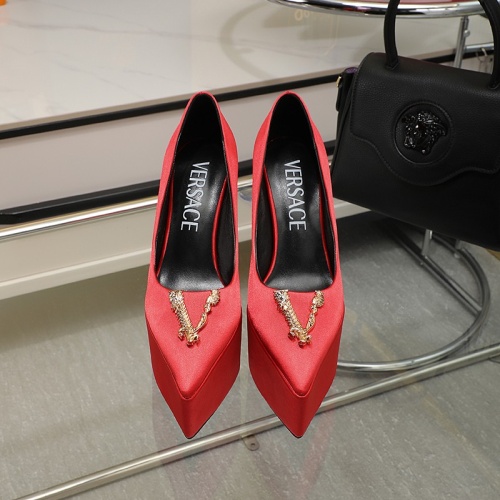 Replica Versace High-Heeled Shoes For Women #1102412 $130.00 USD for Wholesale