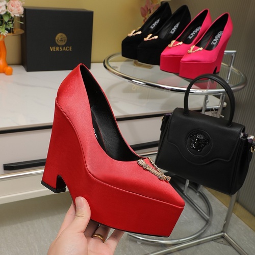 Replica Versace High-Heeled Shoes For Women #1102412 $130.00 USD for Wholesale
