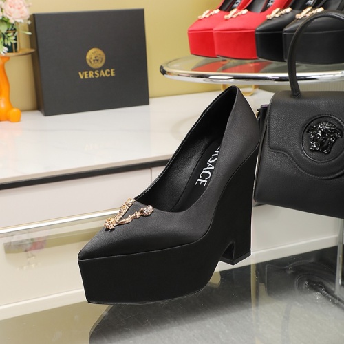 Replica Versace High-Heeled Shoes For Women #1102413 $130.00 USD for Wholesale