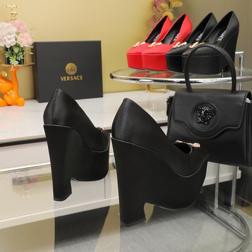 Replica Versace High-Heeled Shoes For Women #1102413 $130.00 USD for Wholesale