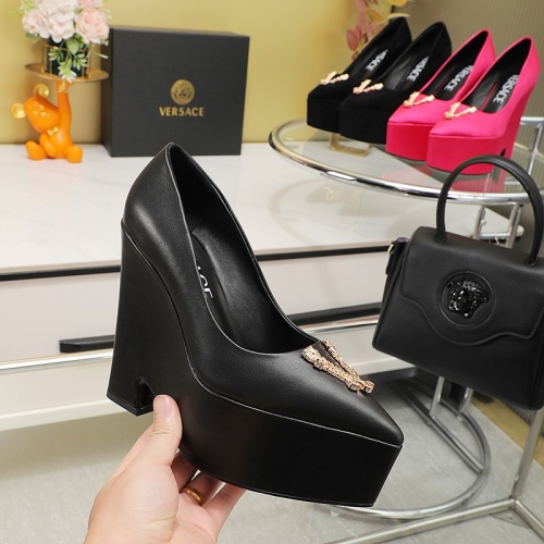 Replica Versace High-Heeled Shoes For Women #1102415 $130.00 USD for Wholesale