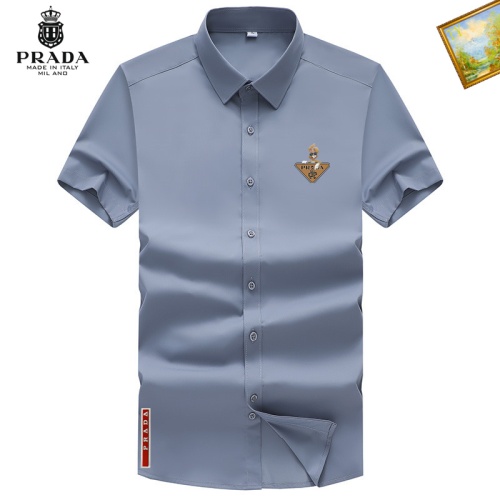 Prada Shirts Short Sleeved For Men #1102440 $38.00 USD, Wholesale Replica Prada Shirts