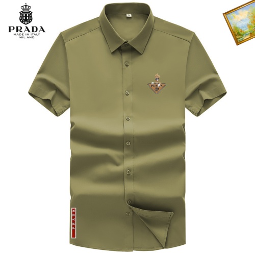 Prada Shirts Short Sleeved For Men #1102442 $38.00 USD, Wholesale Replica Prada Shirts