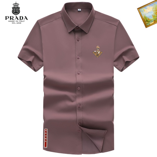 Prada Shirts Short Sleeved For Men #1102443 $38.00 USD, Wholesale Replica Prada Shirts