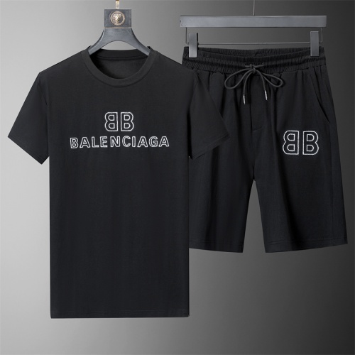 Balenciaga Fashion Tracksuits Short Sleeved For Men #1103257 $45.00 USD, Wholesale Replica Balenciaga Fashion Tracksuits