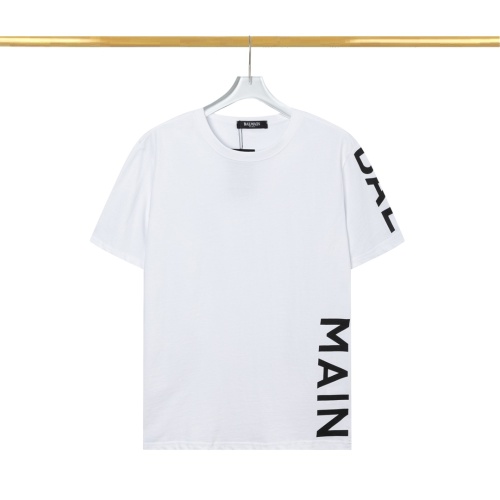 Balmain T-Shirts Short Sleeved For Men #1103273 $29.00 USD, Wholesale Replica Balmain T-Shirts