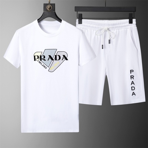 Prada Tracksuits Short Sleeved For Men #1103343 $45.00 USD, Wholesale Replica Prada Tracksuits