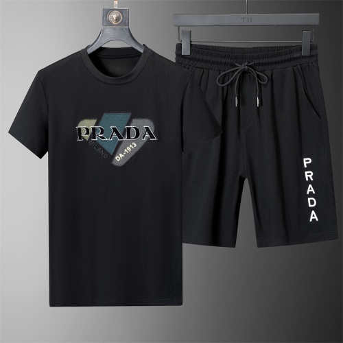 Prada Tracksuits Short Sleeved For Men #1103344 $45.00 USD, Wholesale Replica Prada Tracksuits
