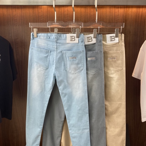 Replica Balmain Jeans For Men #1103377 $82.00 USD for Wholesale