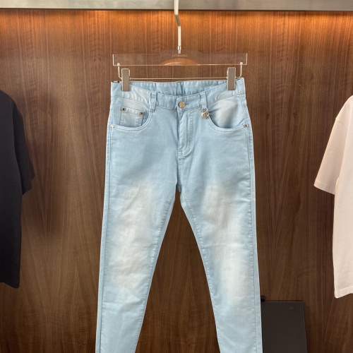 Replica Balmain Jeans For Men #1103379 $82.00 USD for Wholesale