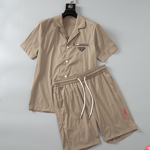 Prada Tracksuits Short Sleeved For Men #1103407 $108.00 USD, Wholesale Replica Prada Tracksuits