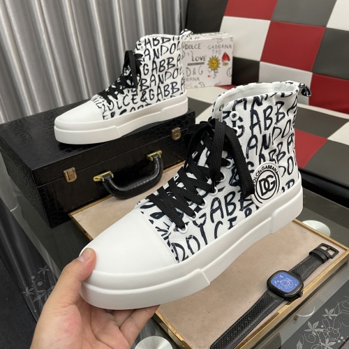 Replica D&G High Top Shoes For Men #1103629 $82.00 USD for Wholesale