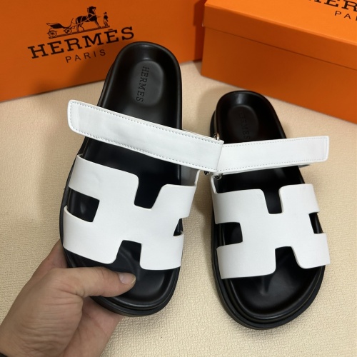 Replica Hermes Slippers For Men #1103729 $72.00 USD for Wholesale