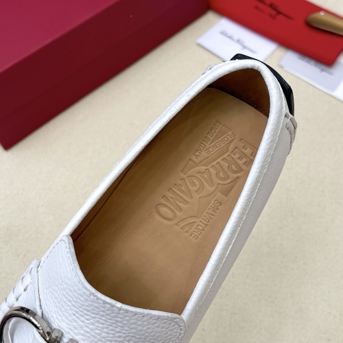 Replica Salvatore Ferragamo Leather Shoes For Men #1104240 $112.00 USD for Wholesale
